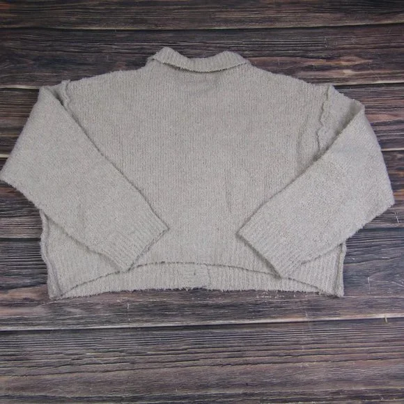 BDG UO Urban Outfitters NWT NEW Large Beige Button Up Collared Sweater - Picture 8 of 8